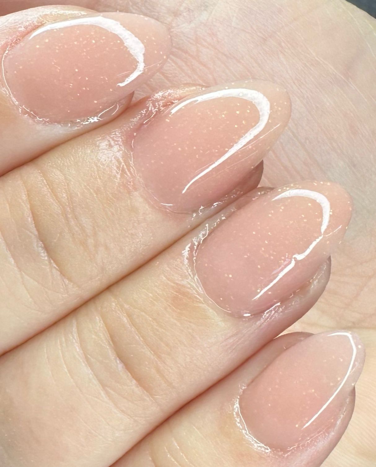 Peach Sparkle Builder Gel