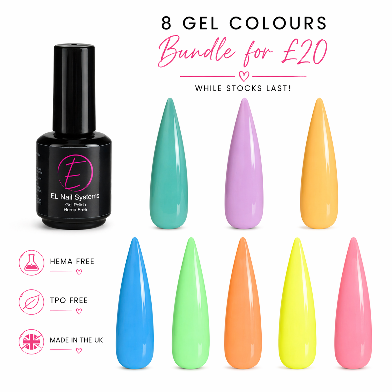 The Summer Gel collection CLEARANCE