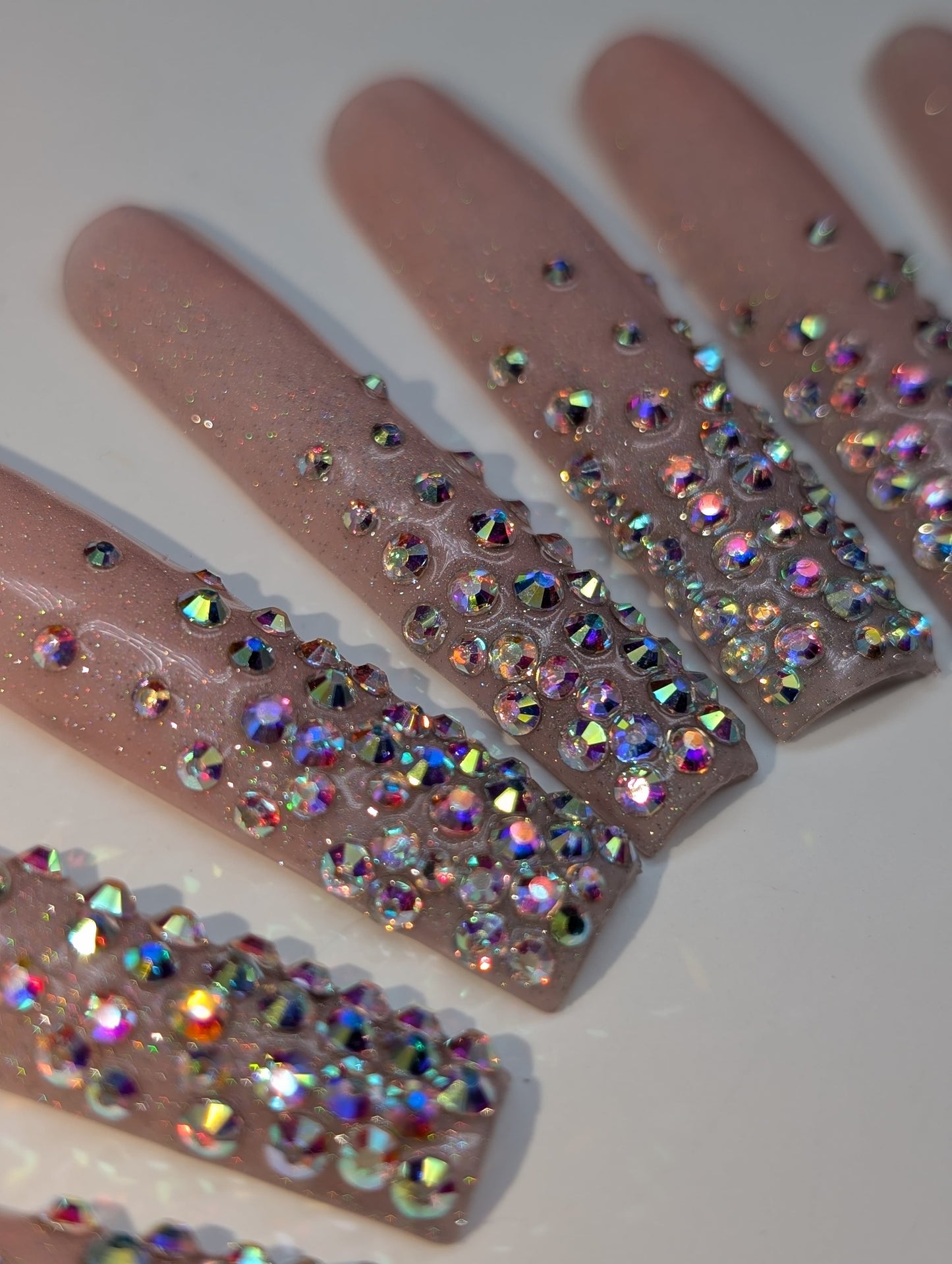 Rhinestone and 3D Texture Gel