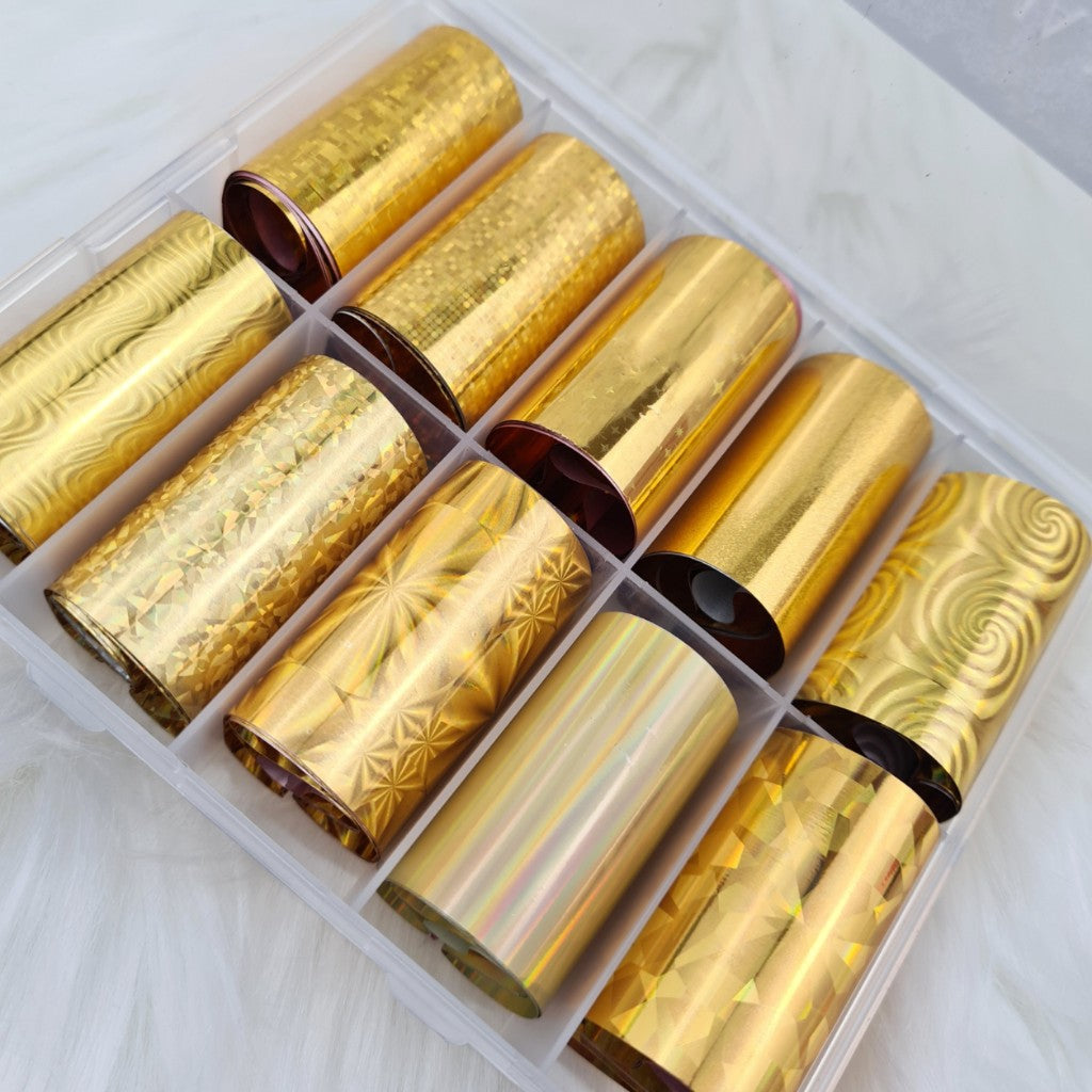 Foils - Holographic Gold Pack of 10
