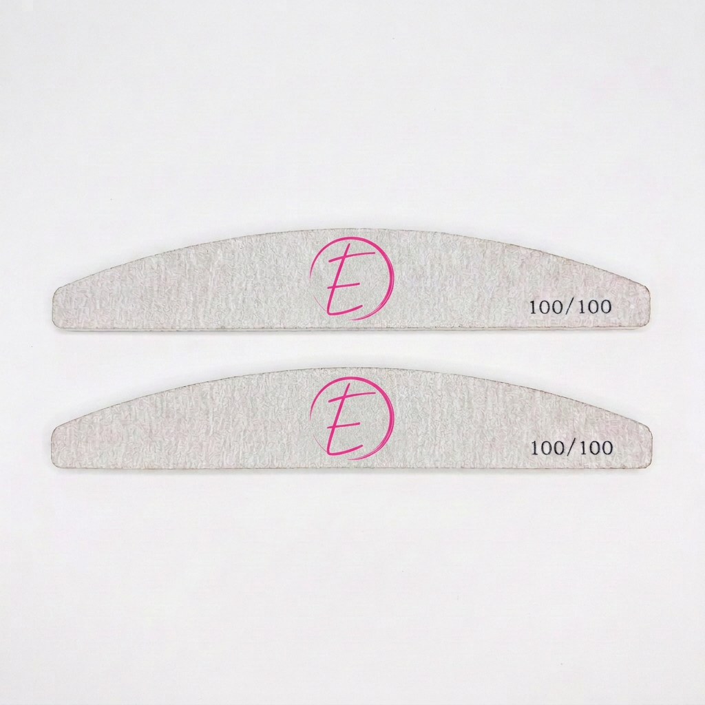 100-grit files with logos matched to the 180-grit image
