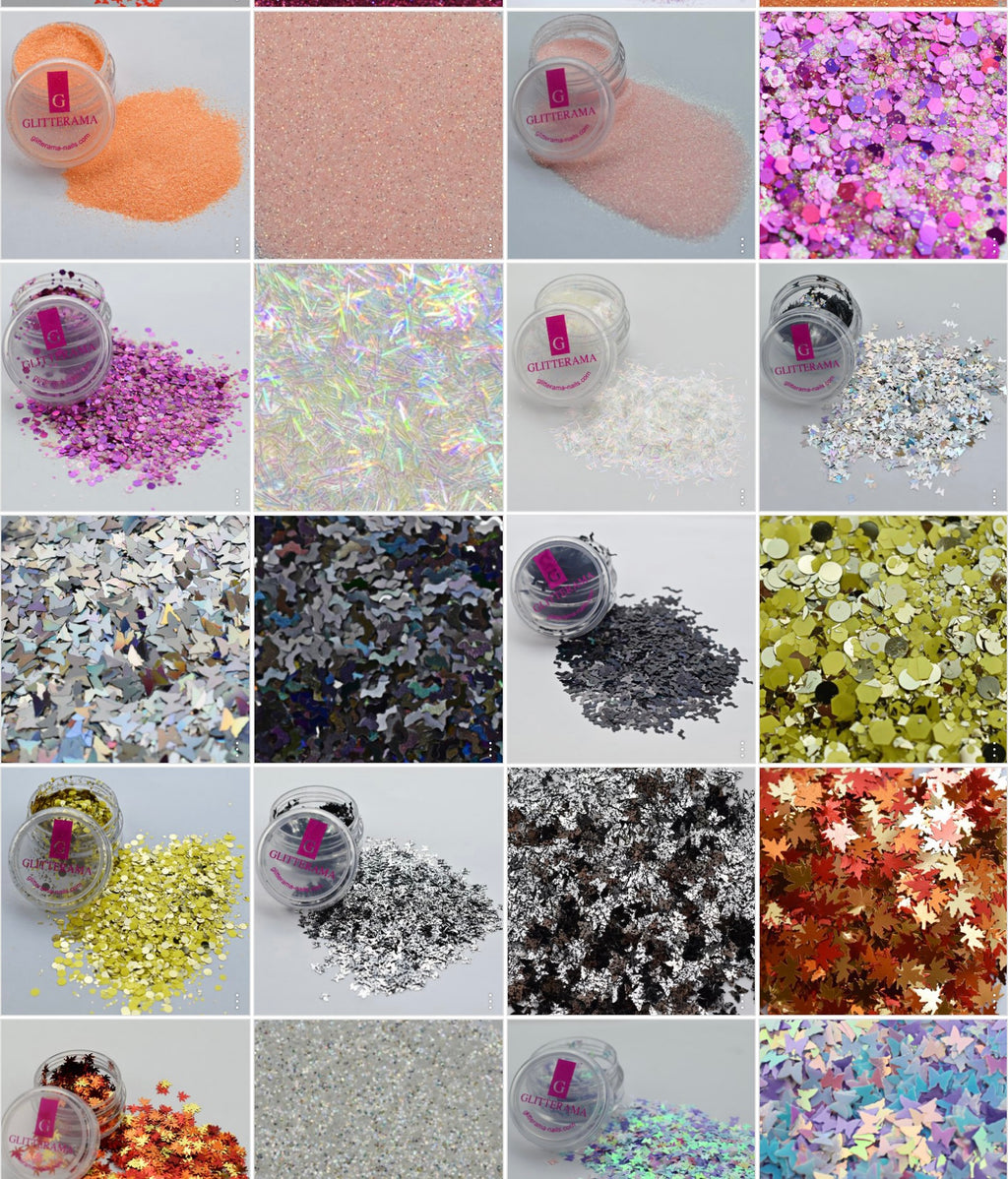 loose glitter bundle x 20 pots