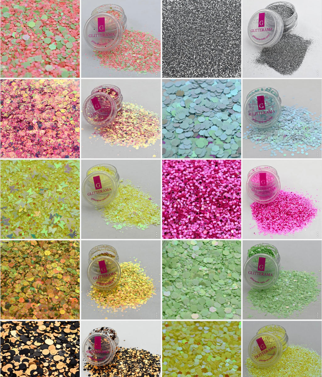 loose glitter bundle x 20 pots