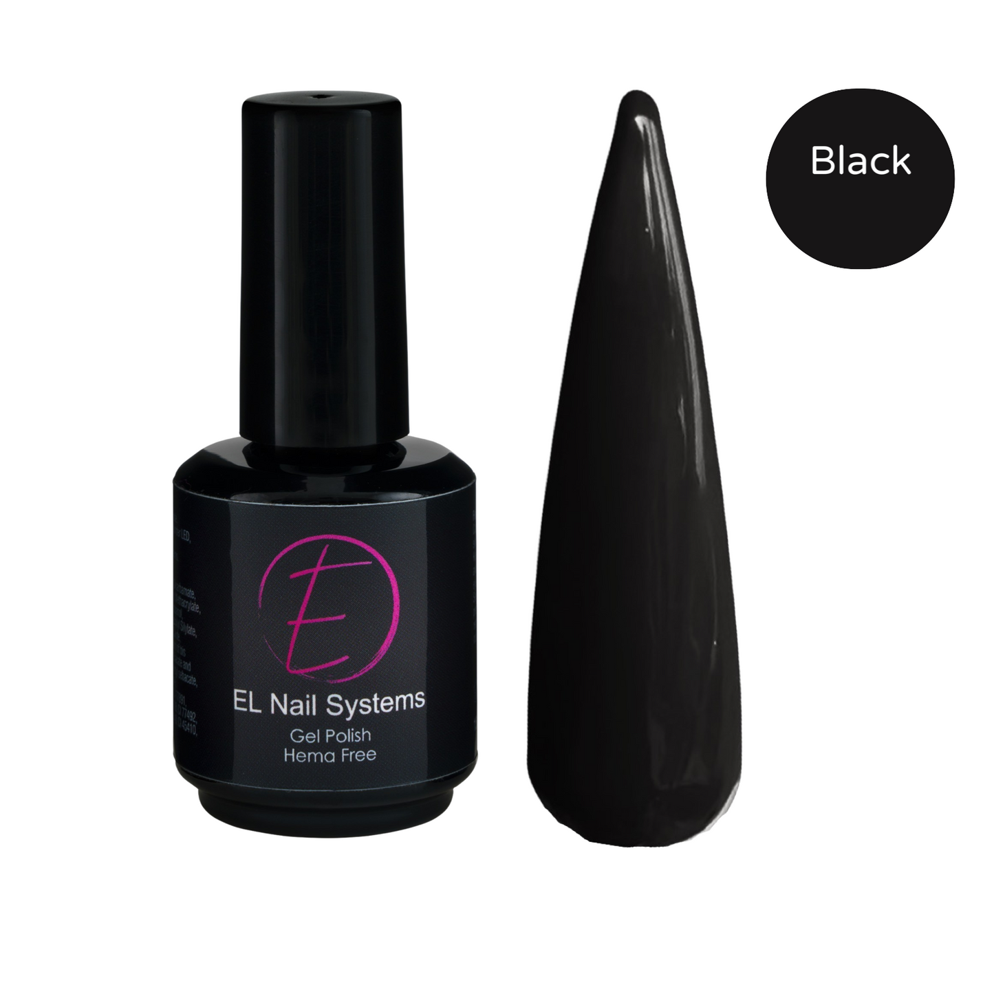 Black Gel Polish 15ml