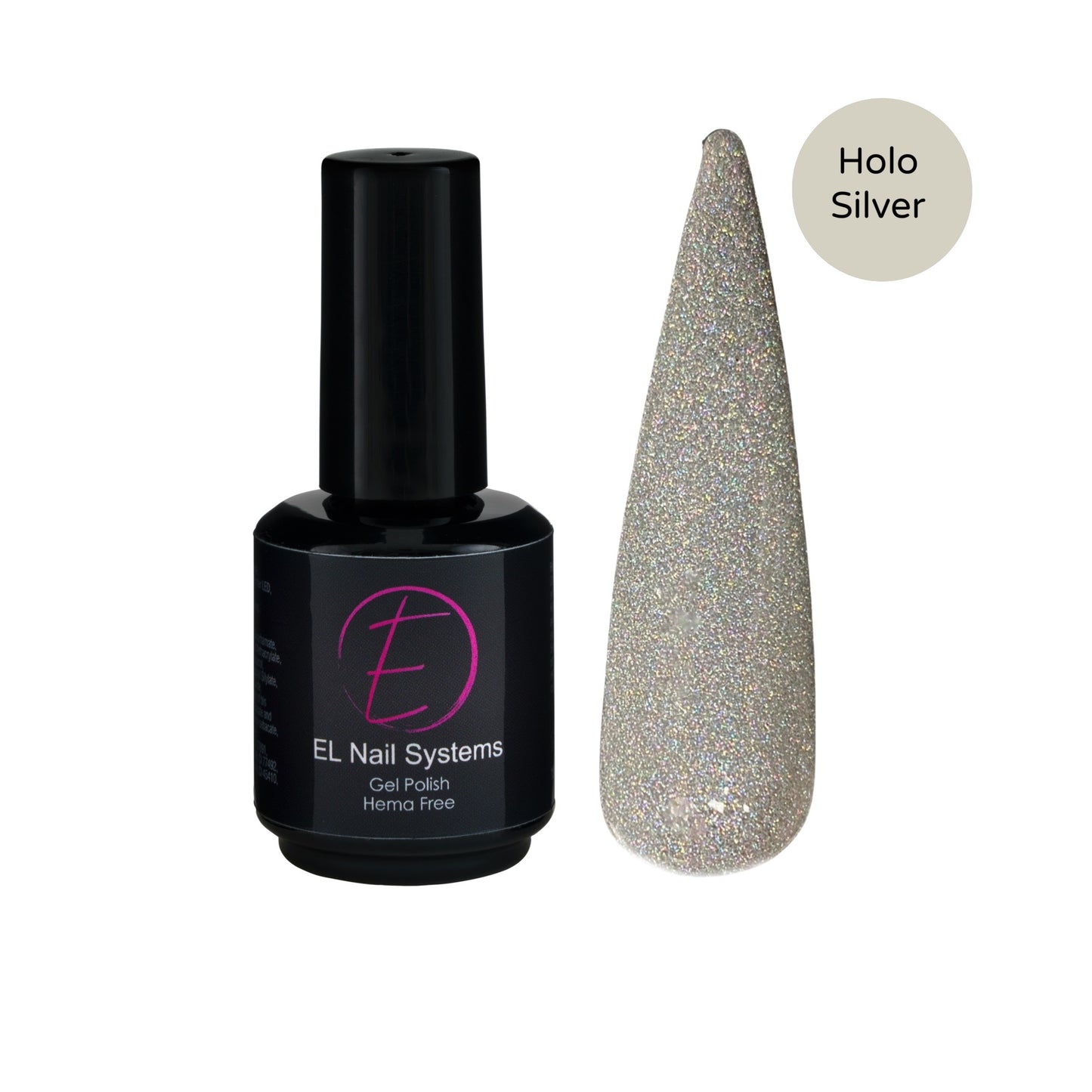 Holo Silver Gel Polish 15ml