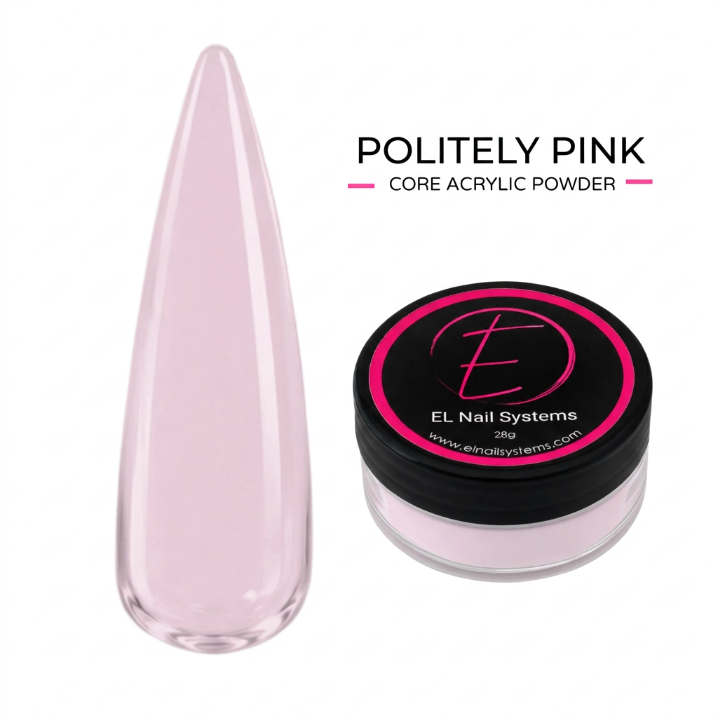 Politely Pink powder in the matching Crystal Clear image style