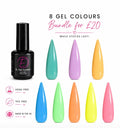 8 Gel colour bundle