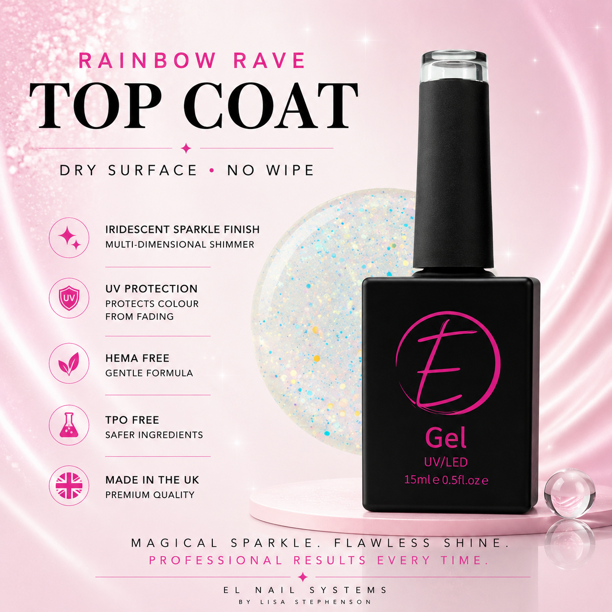 Rainbow Rave Top Coat