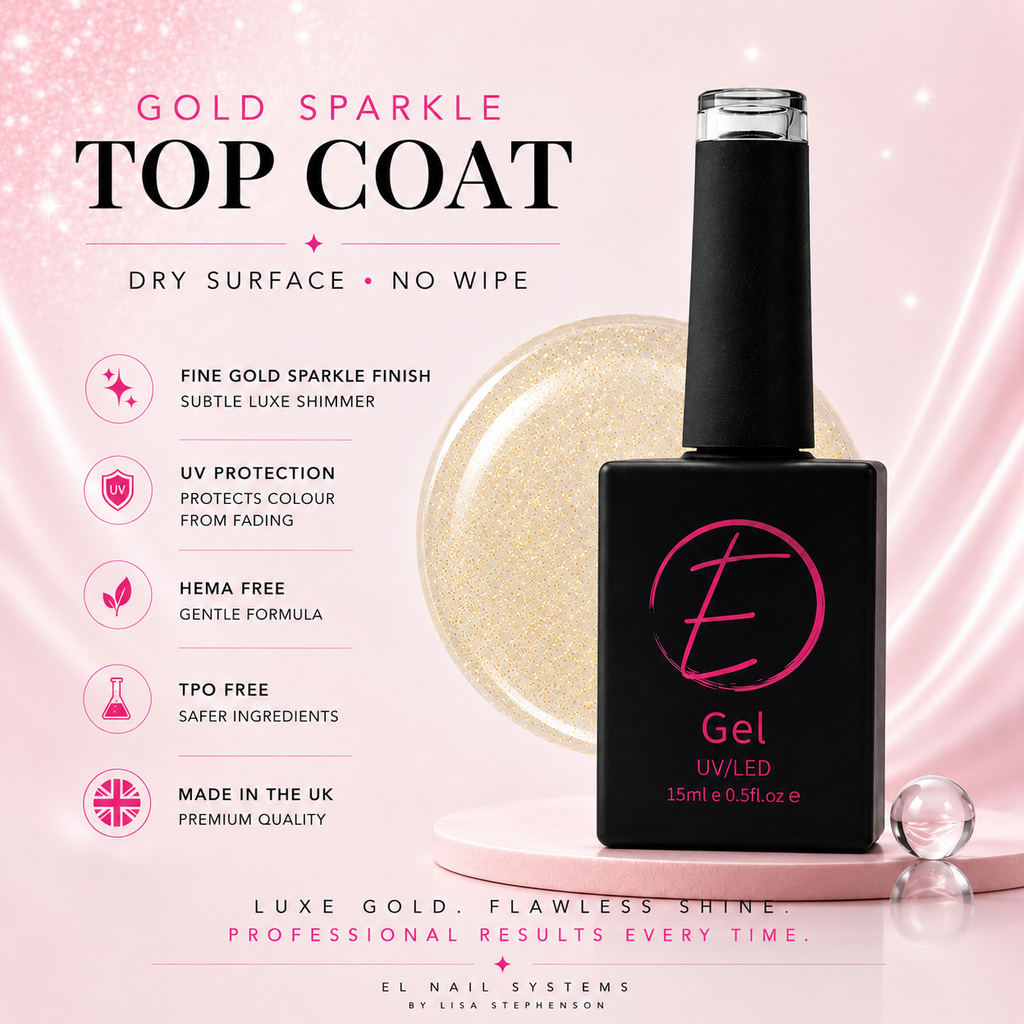 Gold Sparkle Top Coat