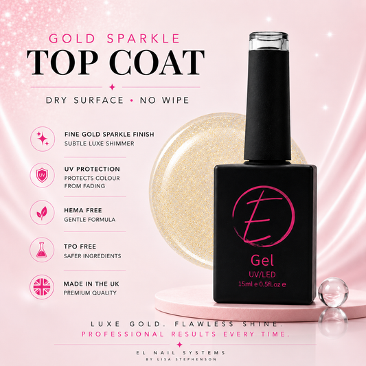 Gold Sparkle Top Coat