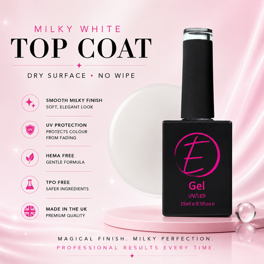 Milky White Top Coat