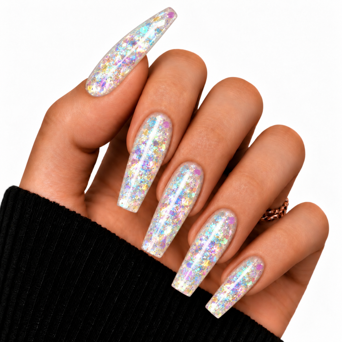 Rainbow Delight Glitter Acrylic Powder