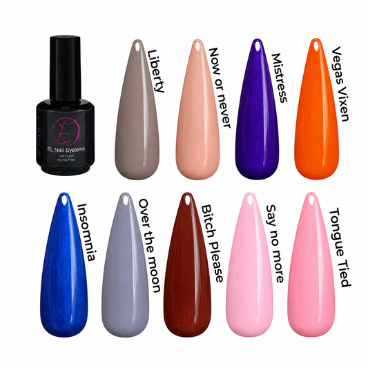 Clearance bundle of HEMA free gel polishes 15ml