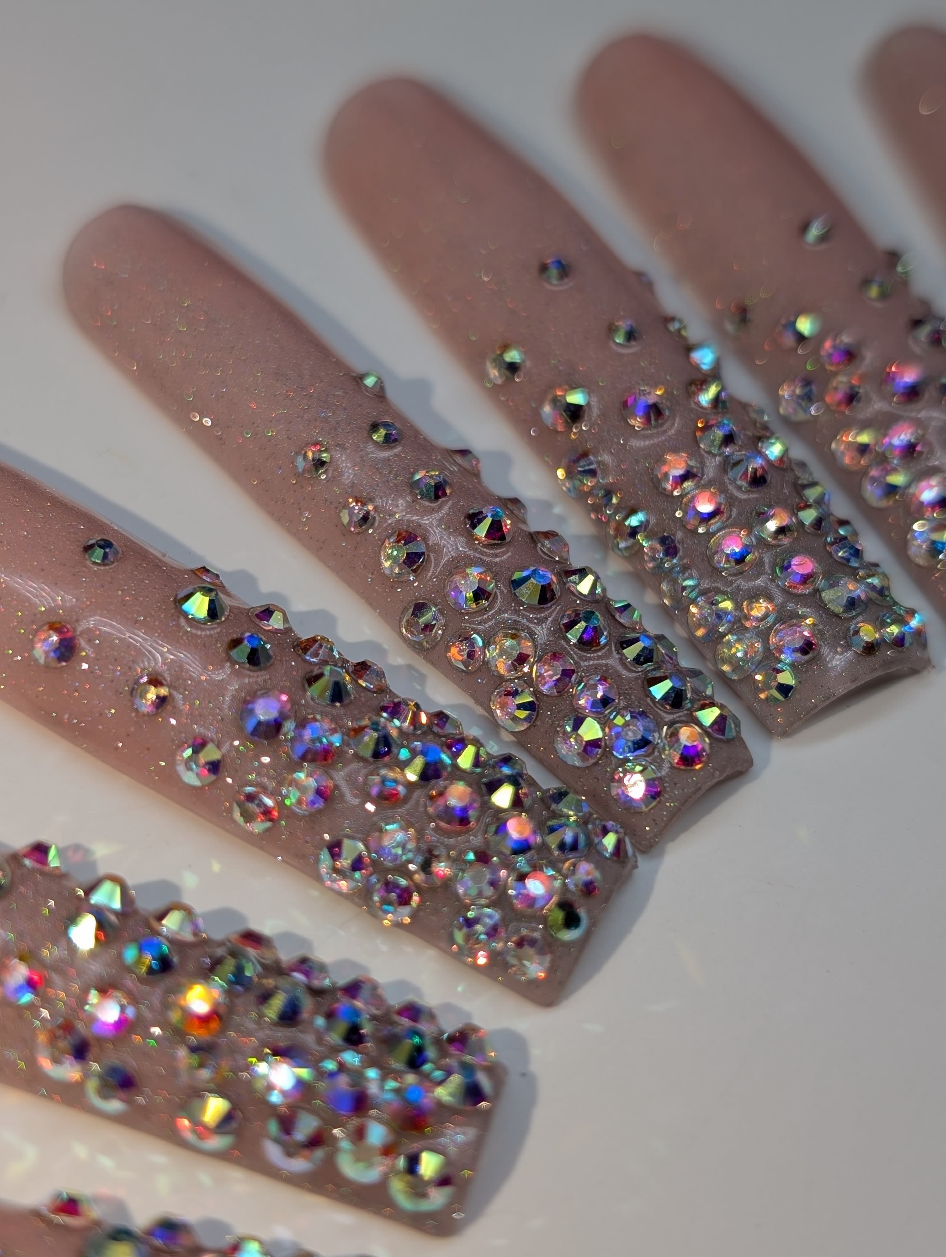 Rhinestone and 3D Texture Gel