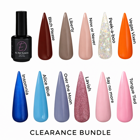 Clearance bundle of HEMA free gel polishes 15ml